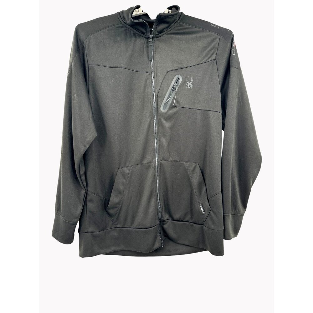 Spyder Men’s Size XL Black Active Pro WEB Full Zip Outdoor Softshell Jacket